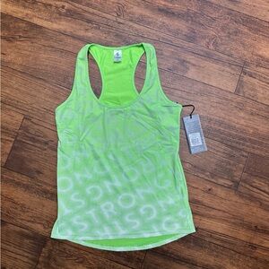 Strong reflective Fitness Neon Green Tank Top